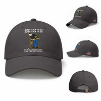 Just Tap It In Funny Golfer Baseball Cap Tappy Tap Taparoo Putting Golfing Humor Retro Golf Lover