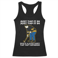 Just Tap It In Funny Golfer Racerback Tank Top Tappy Tap Taparoo Putting Golfing Humor Retro Golf Lover