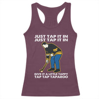 Just Tap It In Funny Golfer Racerback Tank Top Tappy Tap Taparoo Putting Golfing Humor Retro Golf Lover