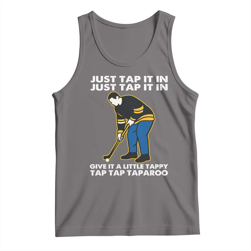 Just Tap It In Funny Golfer Tank Top Tappy Tap Taparoo Putting Golfing Humor Retro Golf Lover