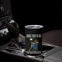 Just Tap It In Funny Golfer Tumbler Cup Tappy Tap Taparoo Putting Golfing Humor Retro Golf Lover