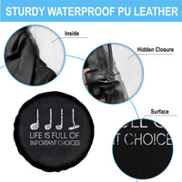 Life Is Full Of Important Choices Golf Club Spare Tire Cover Driver Iron Wedge Putter Selection Funny Avid Golfers