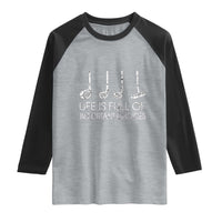 Life Is Full Of Important Choices Golf Club Raglan Shirt Driver Iron Wedge Putter Selection Funny Avid Golfers