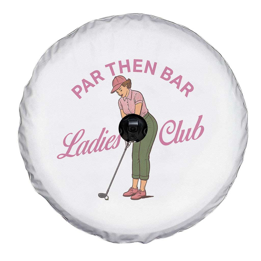 Par Then Bar Ladies Club Vintage Spare Tire Cover Retro Womens Golfing 19th Hole Humor Preppy Country
