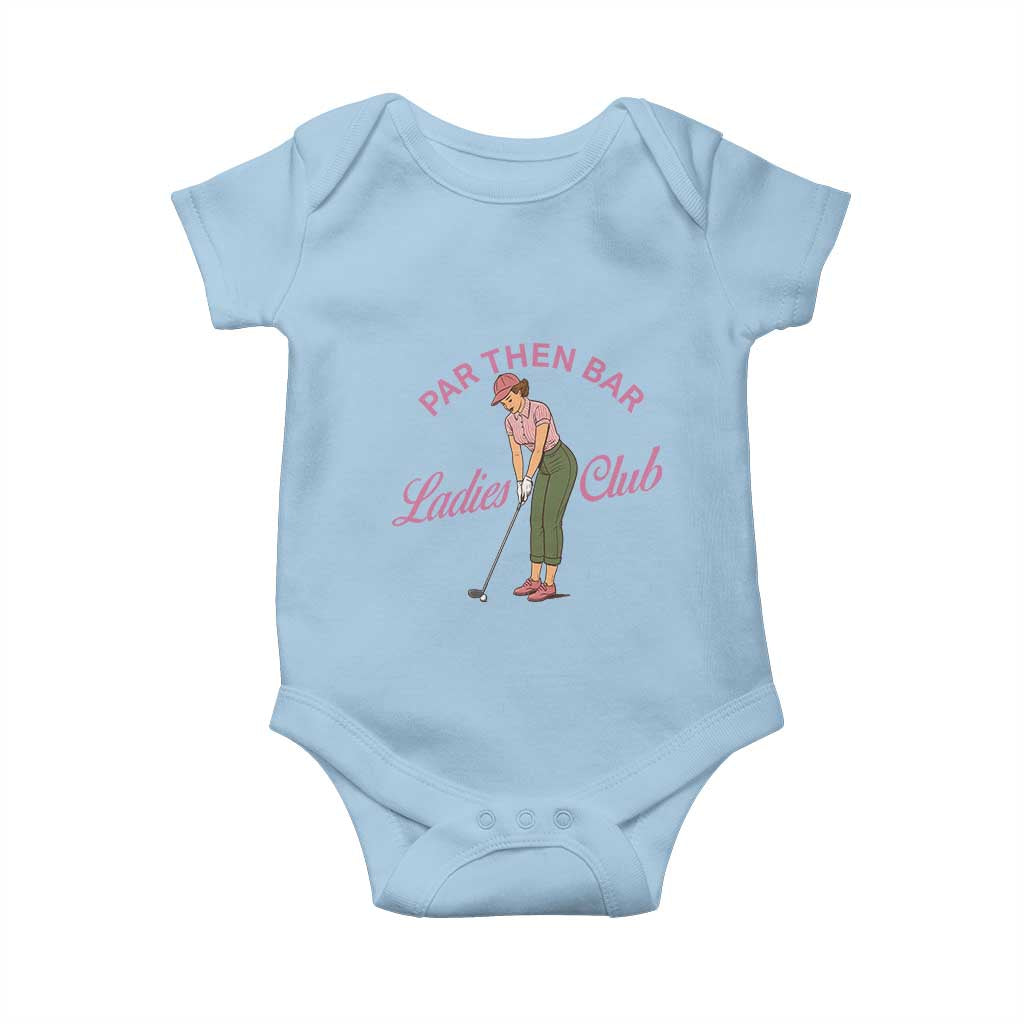 Par Then Bar Ladies Club Vintage Baby Onesie Retro Womens Golfing 19th Hole Humor Preppy Country