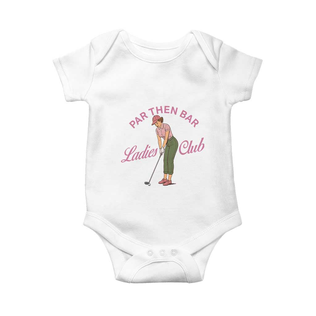 Par Then Bar Ladies Club Vintage Baby Onesie Retro Womens Golfing 19th Hole Humor Preppy Country