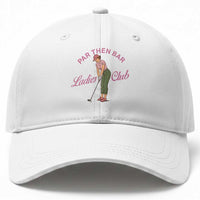 Par Then Bar Ladies Club Vintage Baseball Cap Retro Womens Golfing 19th Hole Humor Preppy Country