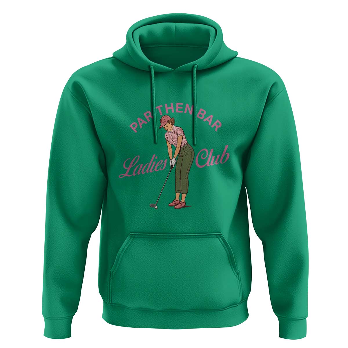 Par Then Bar Ladies Club Vintage Hoodie Retro Womens Golfing 19th Hole Humor Preppy Country