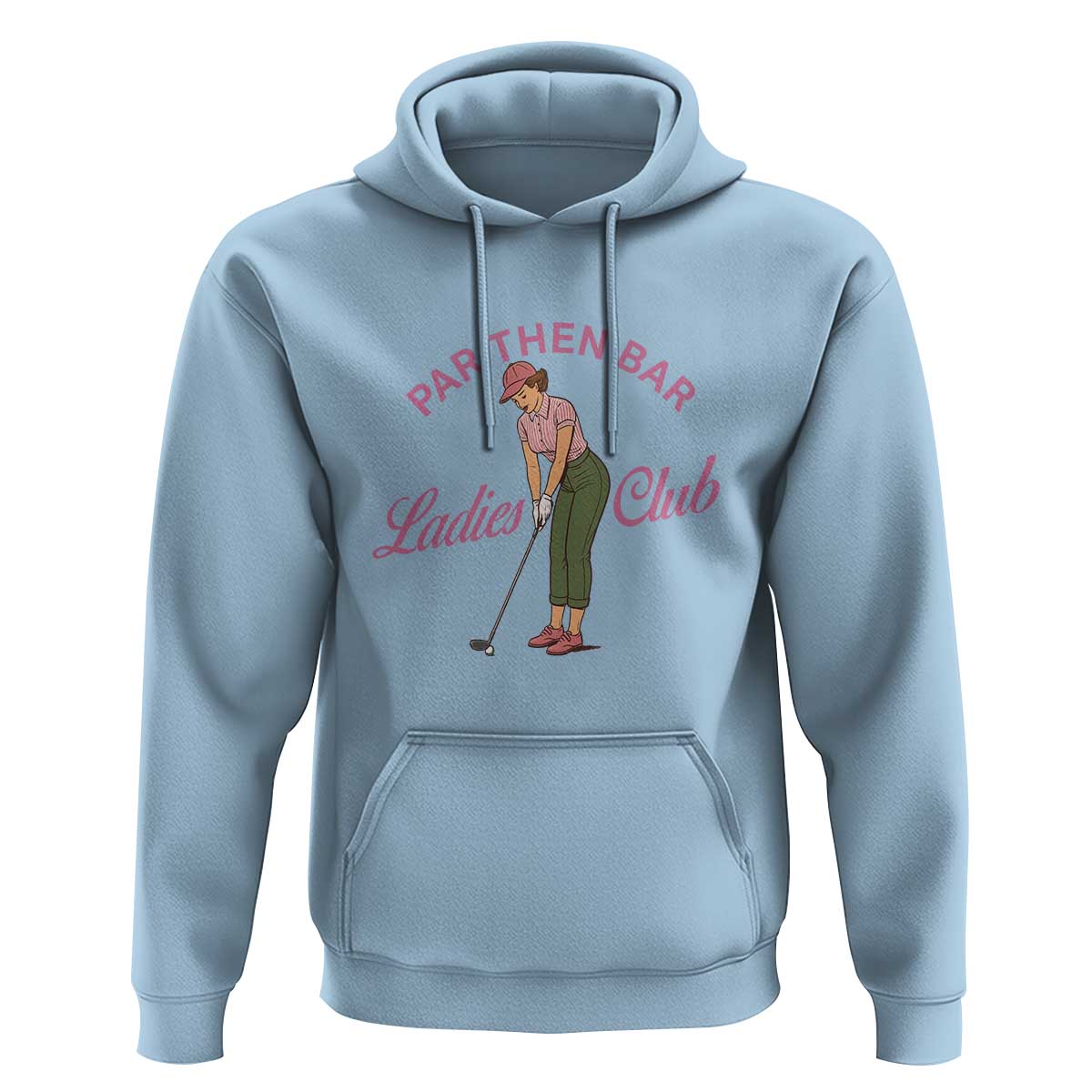 Par Then Bar Ladies Club Vintage Hoodie Retro Womens Golfing 19th Hole Humor Preppy Country