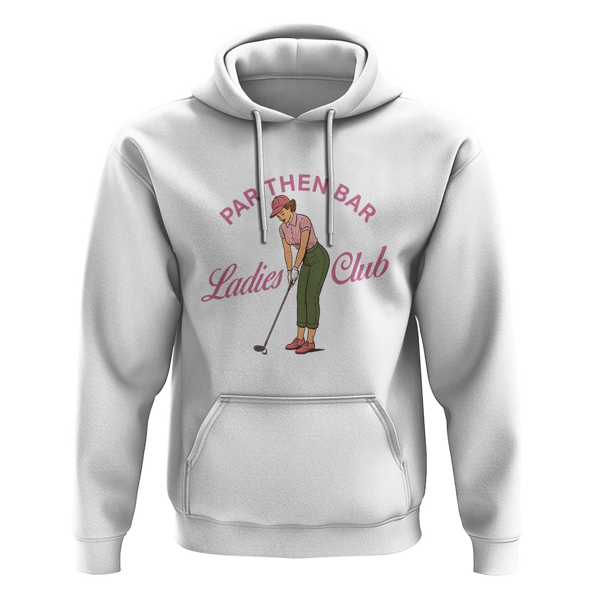 Par Then Bar Ladies Club Vintage Hoodie Retro Womens Golfing 19th Hole Humor Preppy Country