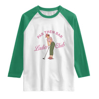 Par Then Bar Ladies Club Vintage Raglan Shirt Retro Womens Golfing 19th Hole Humor Preppy Country