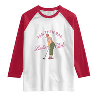 Par Then Bar Ladies Club Vintage Raglan Shirt Retro Womens Golfing 19th Hole Humor Preppy Country