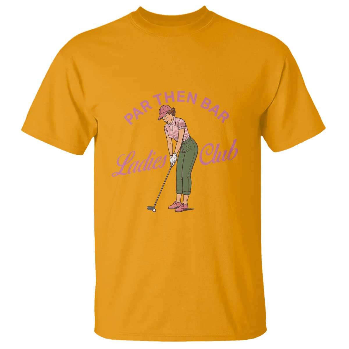 Par Then Bar Ladies Club Vintage T Shirt Retro Womens Golfing 19th Hole Humor Preppy Country
