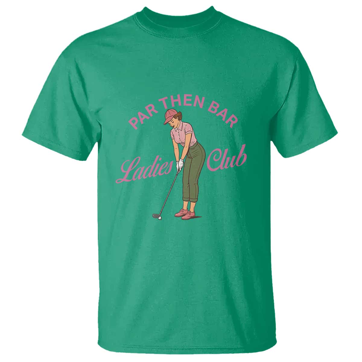 Par Then Bar Ladies Club Vintage T Shirt Retro Womens Golfing 19th Hole Humor Preppy Country
