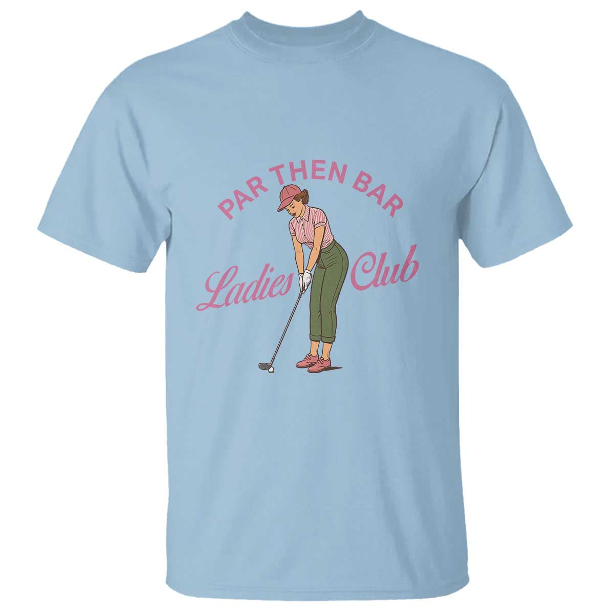 Par Then Bar Ladies Club Vintage T Shirt Retro Womens Golfing 19th Hole Humor Preppy Country