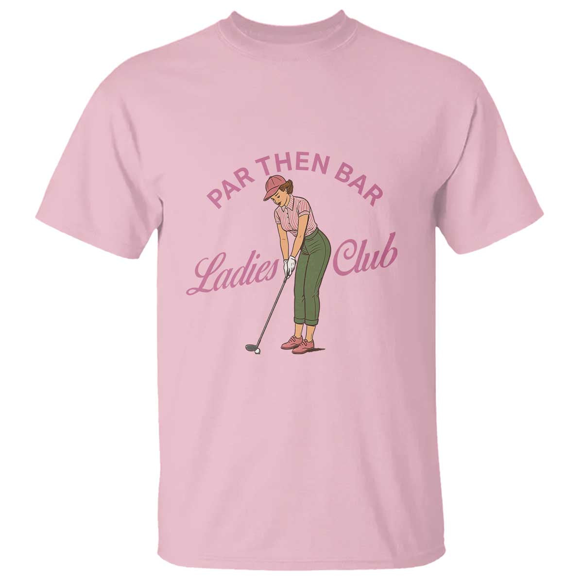 Par Then Bar Ladies Club Vintage T Shirt Retro Womens Golfing 19th Hole Humor Preppy Country