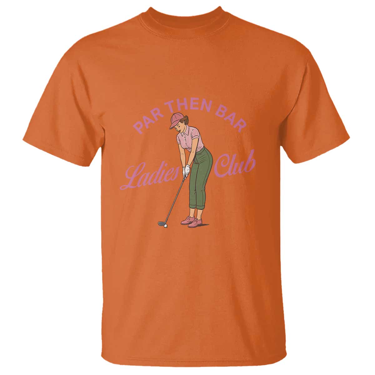 Par Then Bar Ladies Club Vintage T Shirt Retro Womens Golfing 19th Hole Humor Preppy Country