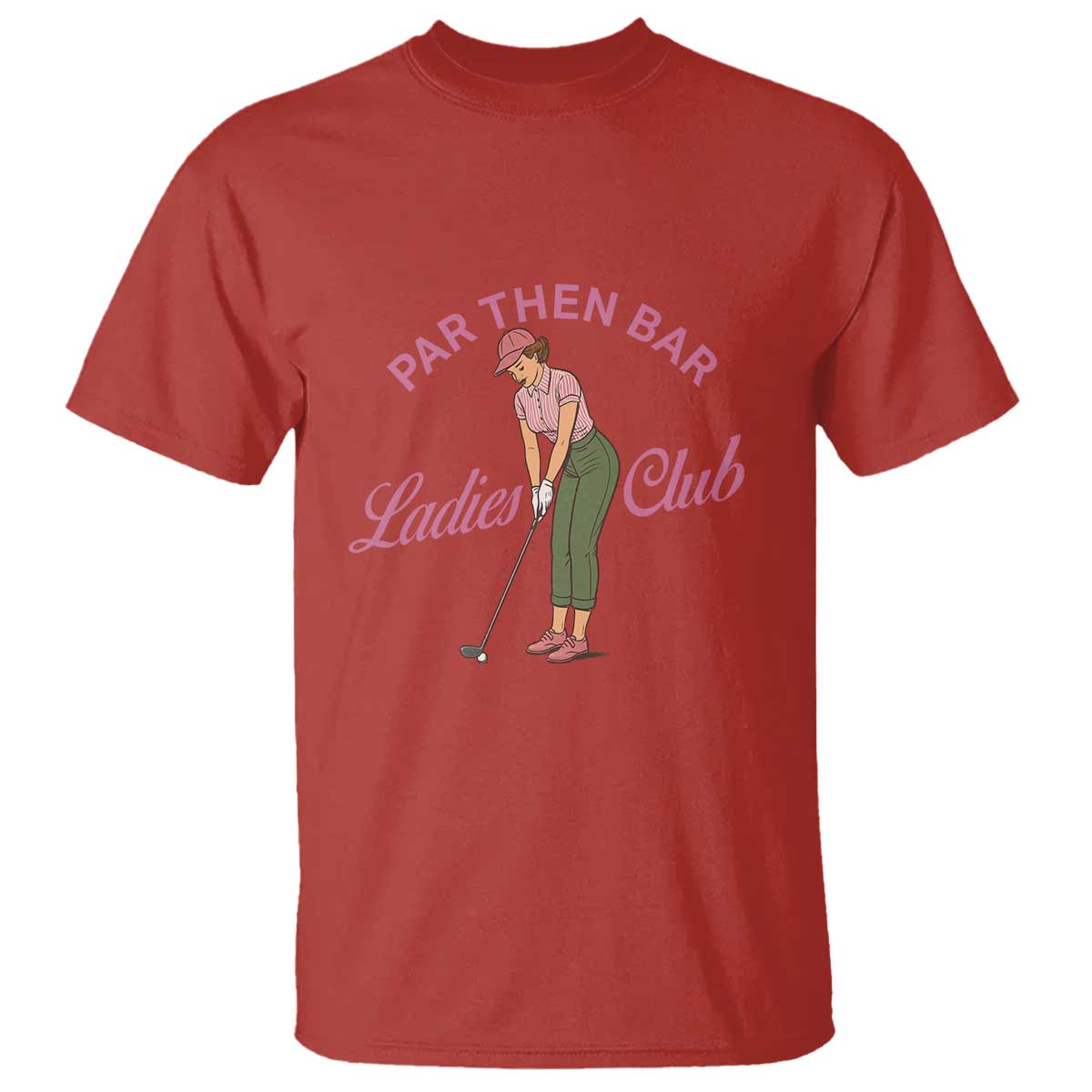 Par Then Bar Ladies Club Vintage T Shirt Retro Womens Golfing 19th Hole Humor Preppy Country