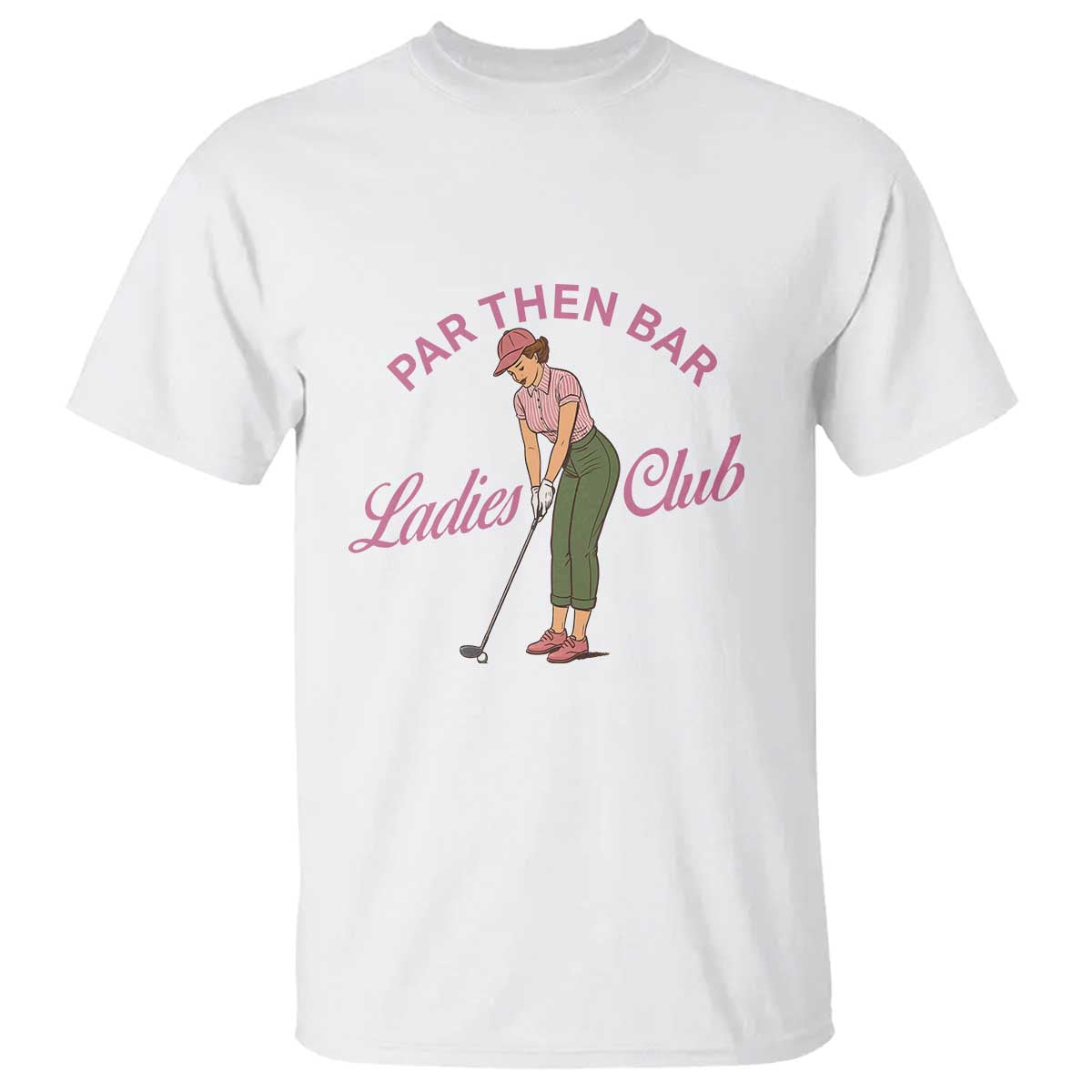 Par Then Bar Ladies Club Vintage T Shirt Retro Womens Golfing 19th Hole Humor Preppy Country
