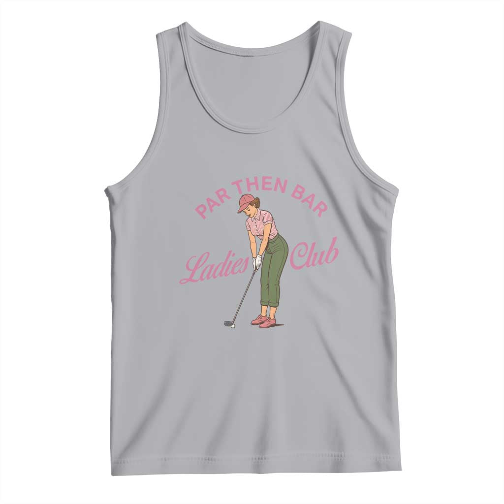 Par Then Bar Ladies Club Vintage Tank Top Retro Womens Golfing 19th Hole Humor Preppy Country