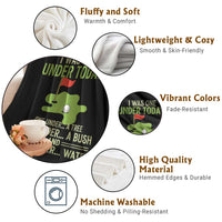 I Was One Under Today Funny Golf Humor Throw Blanket Sarcastic Golfer Joke Gift for Amateur Golfing Enthusiasts n Dads