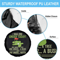I Was One Under Today Funny Golf Humor Spare Tire Cover Sarcastic Golfer Joke Gift for Amateur Golfing Enthusiasts n Dads