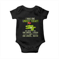 I Was One Under Today Funny Golf Humor Baby Onesie Sarcastic Golfer Joke Gift for Amateur Golfing Enthusiasts n Dads