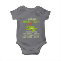 I Was One Under Today Funny Golf Humor Baby Onesie Sarcastic Golfer Joke Gift for Amateur Golfing Enthusiasts n Dads