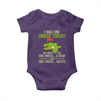 I Was One Under Today Funny Golf Humor Baby Onesie Sarcastic Golfer Joke Gift for Amateur Golfing Enthusiasts n Dads
