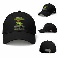 I Was One Under Today Funny Golf Humor Baseball Cap Sarcastic Golfer Joke Gift for Amateur Golfing Enthusiasts n Dads