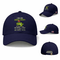 I Was One Under Today Funny Golf Humor Baseball Cap Sarcastic Golfer Joke Gift for Amateur Golfing Enthusiasts n Dads
