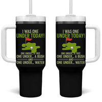 I Was One Under Today Funny Golf Humor Tumbler With Handle Sarcastic Golfer Joke Gift for Amateur Golfing Enthusiasts n Dads