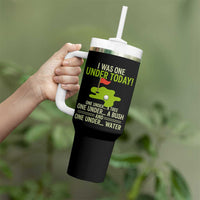 I Was One Under Today Funny Golf Humor Tumbler With Handle Sarcastic Golfer Joke Gift for Amateur Golfing Enthusiasts n Dads