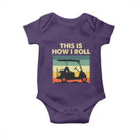 This Is How I Roll Golf Cart Retro 70s 80s Baby Onesie Vintage Golfing Lover Golfer Country Club Lifestyle