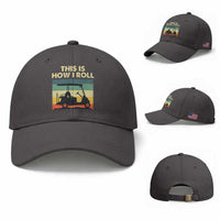 This Is How I Roll Golf Cart Retro 70s 80s Baseball Cap Vintage Golfing Lover Golfer Country Club Lifestyle