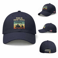 This Is How I Roll Golf Cart Retro 70s 80s Baseball Cap Vintage Golfing Lover Golfer Country Club Lifestyle