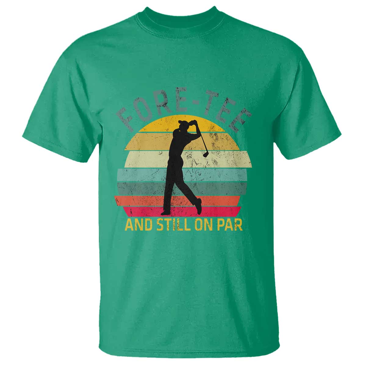 Fore-Tee And Still On Par Funny 40th Birthday Golf T Shirt Milestone Birthday Gift for Golfers Retro Sporty