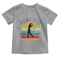 Fore-Tee And Still On Par Funny 40th Birthday Golf Toddler T Shirt Milestone Birthday Gift for Golfers Retro Sporty