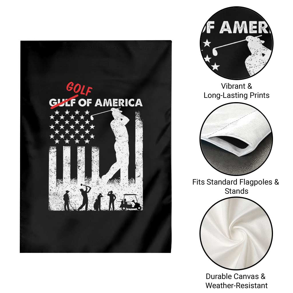 Golf Of America Patriotic USA Flag Garden Flag Funny Golfing Pun American Sports Gift for Patriotic Golfers n Dads