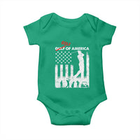 Golf Of America Patriotic USA Flag Baby Onesie Funny Golfing Pun American Sports Gift for Patriotic Golfers n Dads
