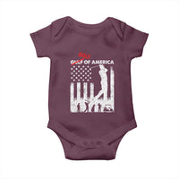 Golf Of America Patriotic USA Flag Baby Onesie Funny Golfing Pun American Sports Gift for Patriotic Golfers n Dads