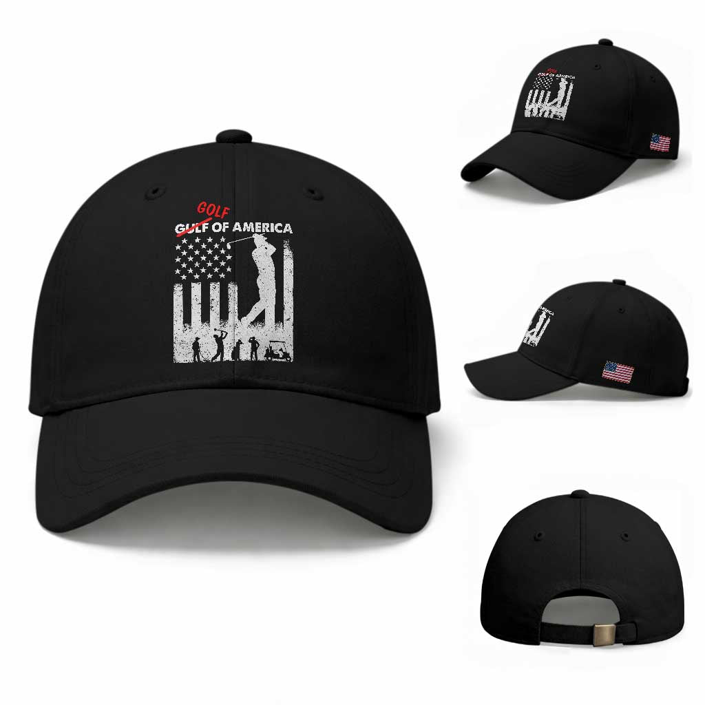 Golf Of America Patriotic USA Flag Baseball Cap Funny Golfing Pun American Sports Gift for Patriotic Golfers n Dads