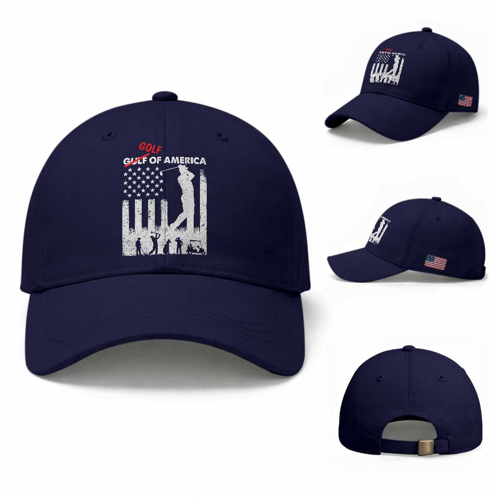 Golf Of America Patriotic USA Flag Baseball Cap Funny Golfing Pun American Sports Gift for Patriotic Golfers n Dads