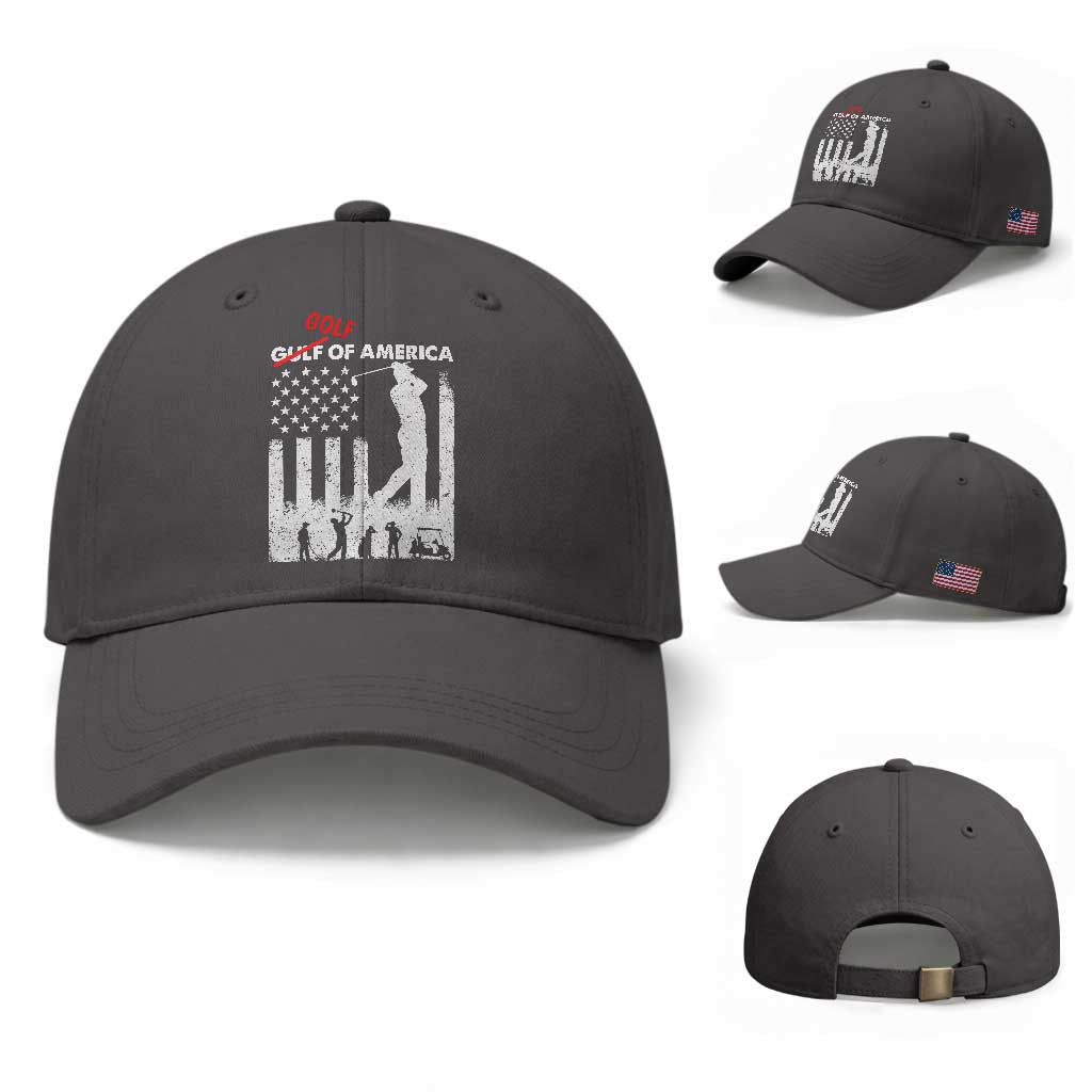 Golf Of America Patriotic USA Flag Baseball Cap Funny Golfing Pun American Sports Gift for Patriotic Golfers n Dads