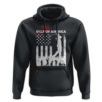 Golf Of America Patriotic USA Flag Hoodie Funny Golfing Pun American Sports Gift for Patriotic Golfers n Dads
