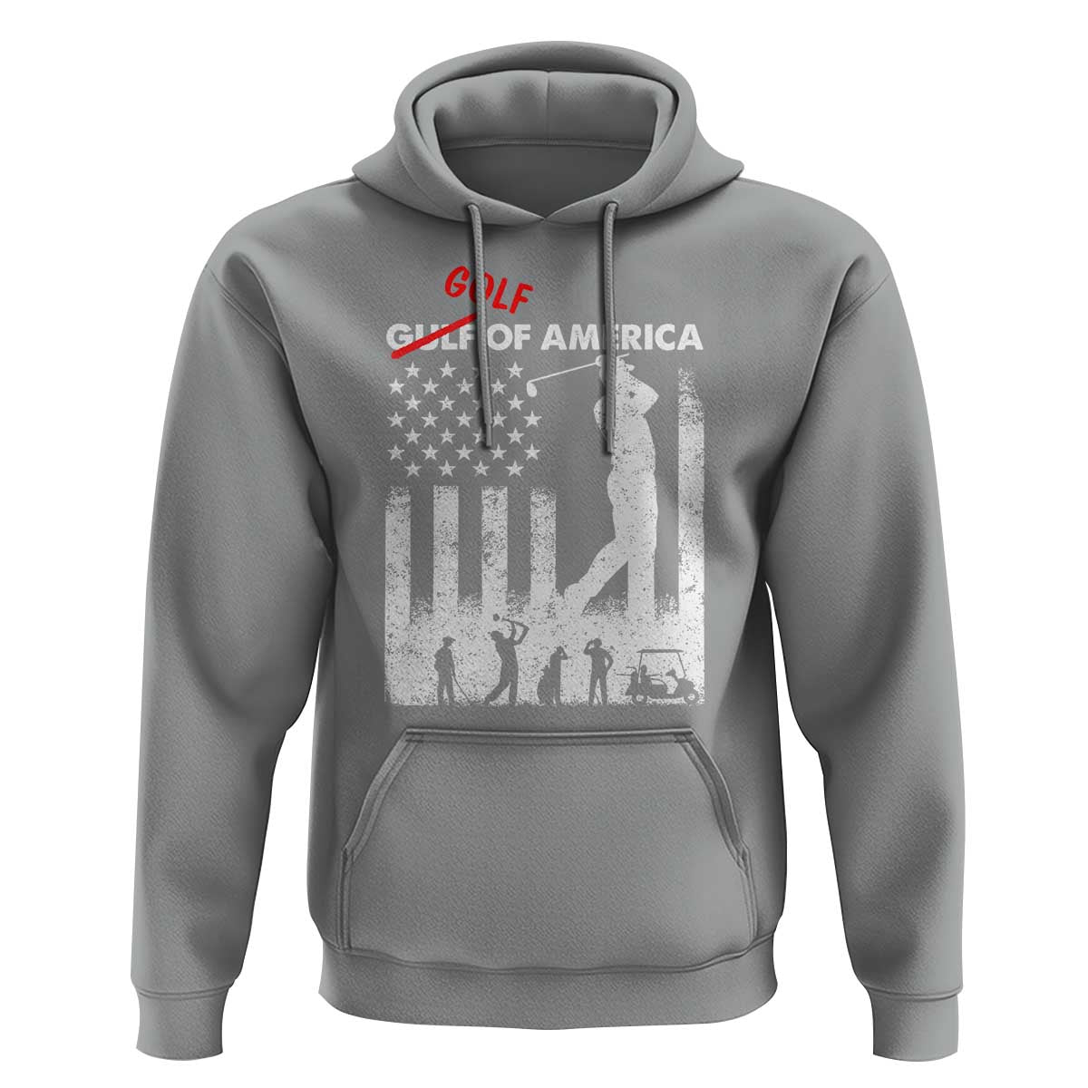 Golf Of America Patriotic USA Flag Hoodie Funny Golfing Pun American Sports Gift for Patriotic Golfers n Dads