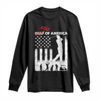 Golf Of America Patriotic USA Flag Long Sleeve Shirt Funny Golfing Pun American Sports Gift for Patriotic Golfers n Dads
