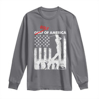 Golf Of America Patriotic USA Flag Long Sleeve Shirt Funny Golfing Pun American Sports Gift for Patriotic Golfers n Dads