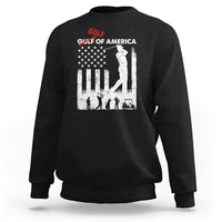 Golf Of America Patriotic USA Flag Sweatshirt Funny Golfing Pun American Sports Gift for Patriotic Golfers n Dads