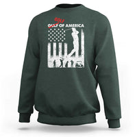 Golf Of America Patriotic USA Flag Sweatshirt Funny Golfing Pun American Sports Gift for Patriotic Golfers n Dads